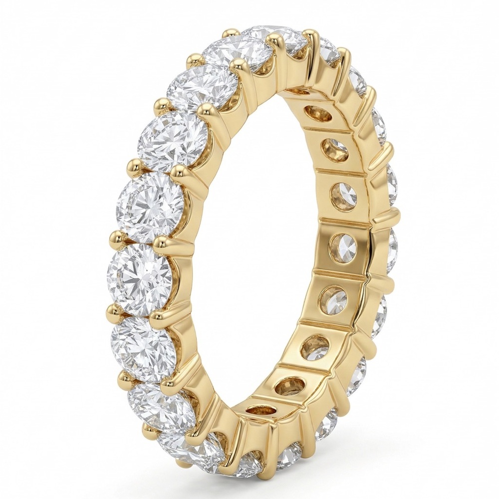14k Gold Lab Diamond Eternity Band. 2.22ct